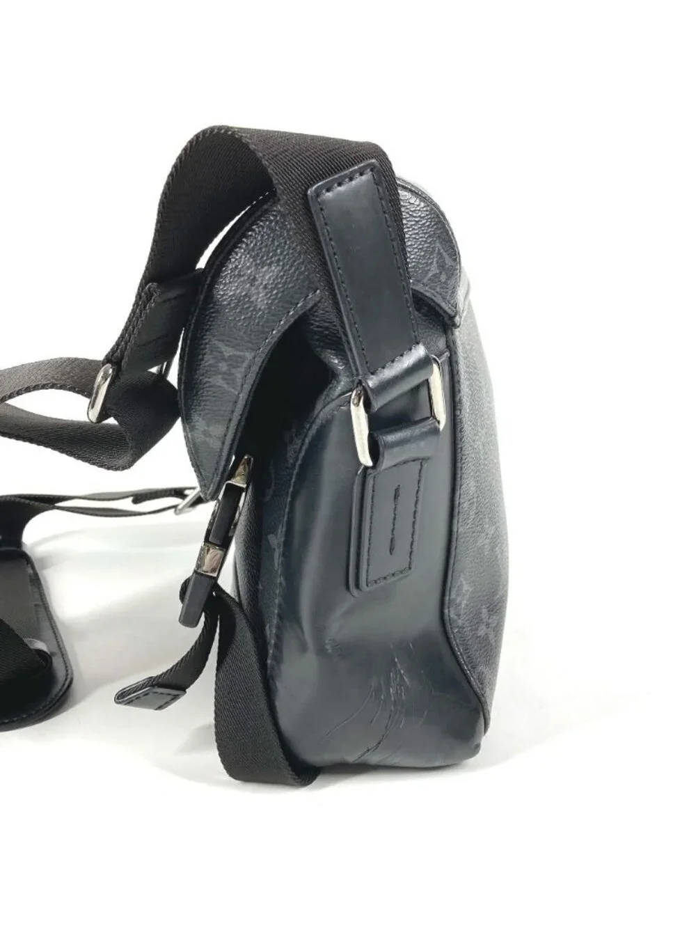 Louis Vuitton Shoulder Bag Messenger Voyage PM Monogram Eclipse Canvas Black